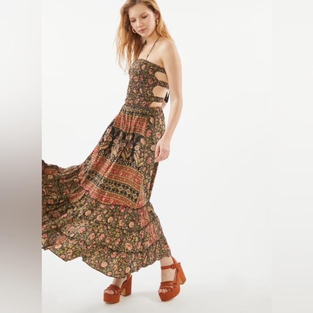 Raga Wild Rose Trails Halter Maxi Dress